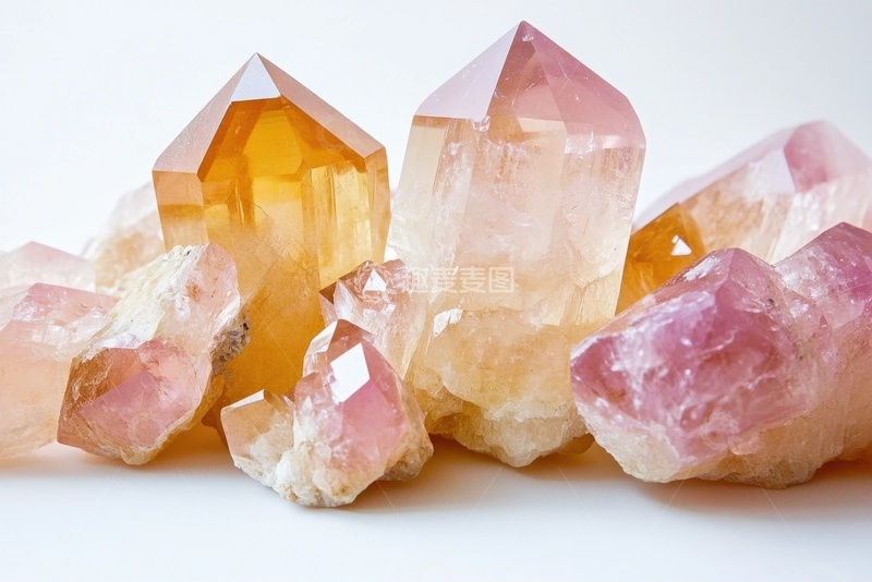 高清大图下载【趣麦麦图】-粉色的晶石矿物