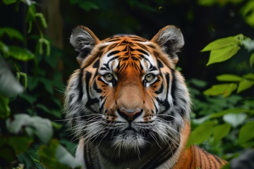 丛林里的一只老虎