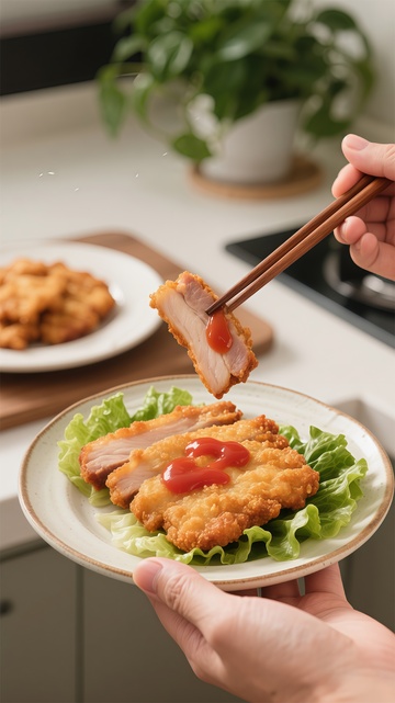 美食摄影炸鸡烤肉盘