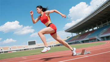 田径女将赛场冲刺