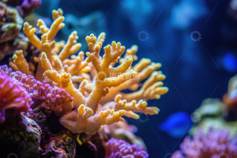 高清大图下载【趣麦麦图】-深海里的软体珊瑚