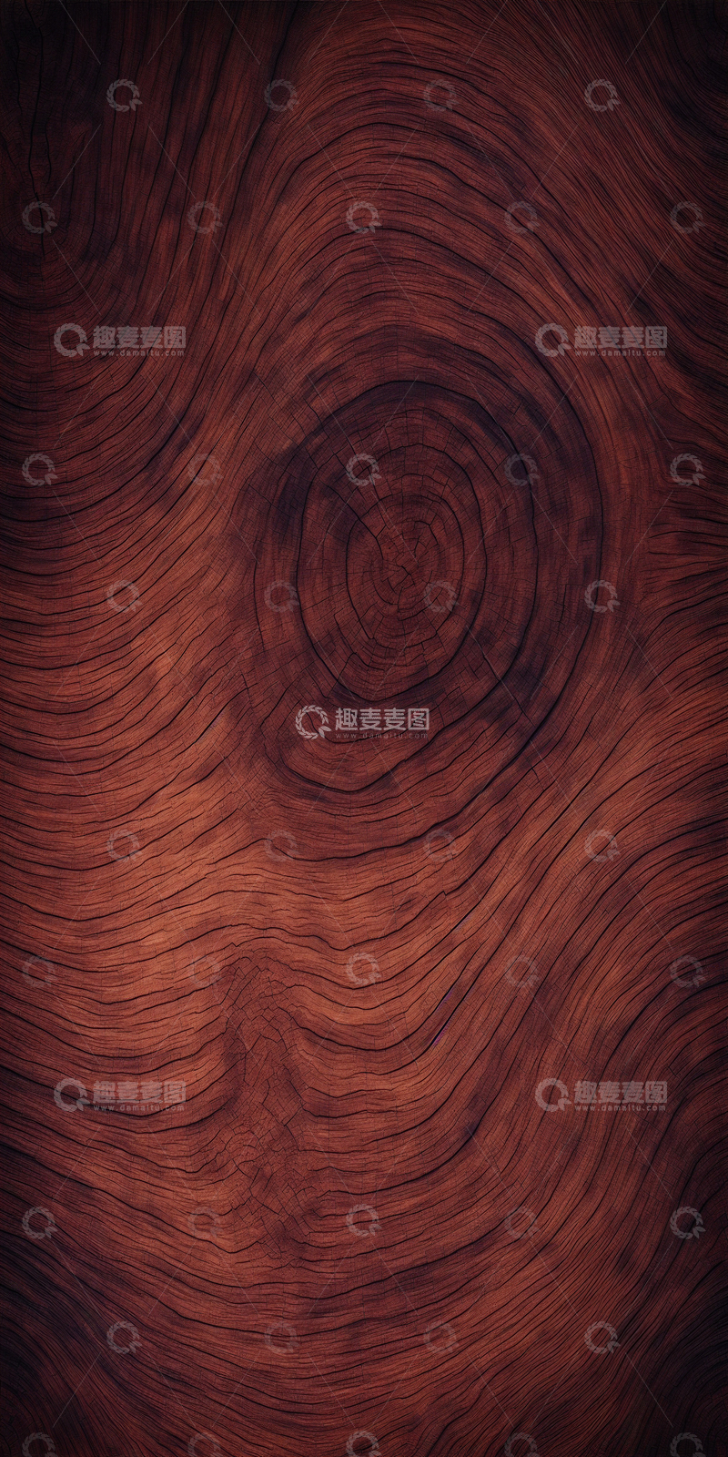 高清大图下载【趣麦麦图】深棕年轮木纹木头木板图案