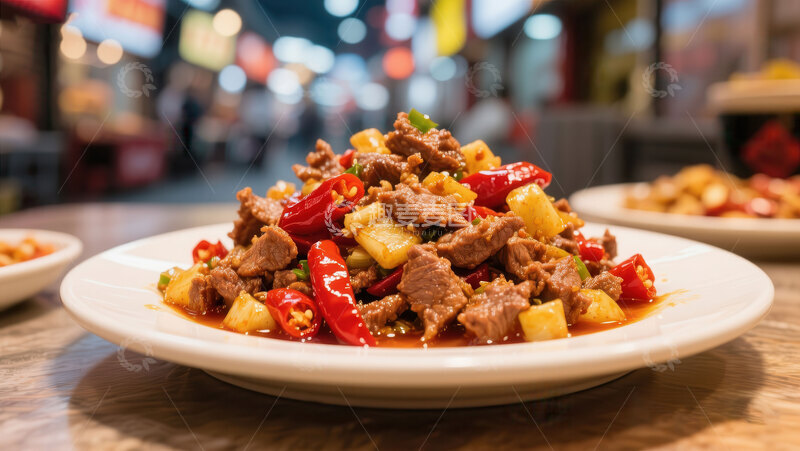 高清大图下载【趣麦麦图】-炒牛肉  滑嫩  入味 