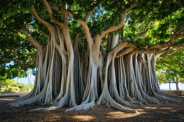 根系错综复杂的大树