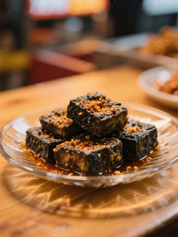 臭豆腐  异香  油炸  