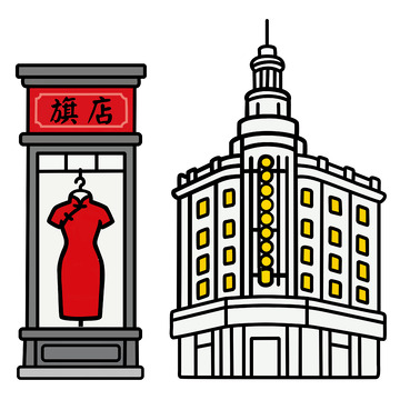 老上海街道建筑元素2