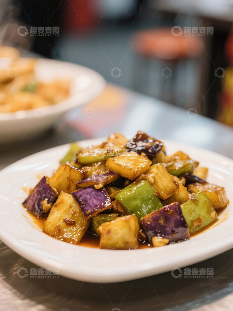 高清大图下载【趣麦麦图】地三鲜  争议  家常 