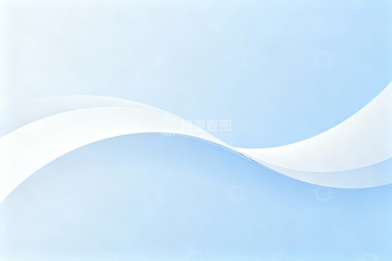 高清大图下载【趣麦麦图】蓝色光带曲线抽象艺术设计素材0