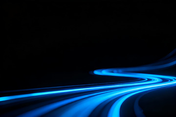 动感蓝带曲线抽象艺术设计素材1