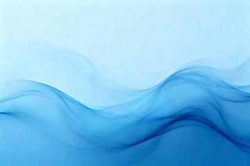 丝滑蓝波抽象风格设计素材