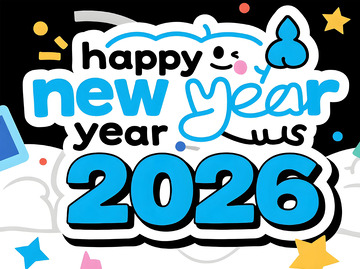 新年贺图2026卡通风格