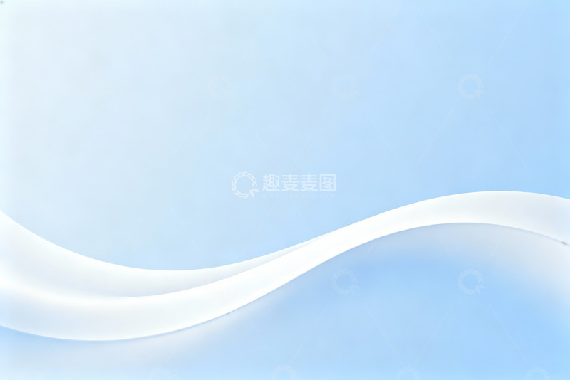 高清大图下载【趣麦麦图】淡蓝丝滑曲线抽象艺术背景素材0