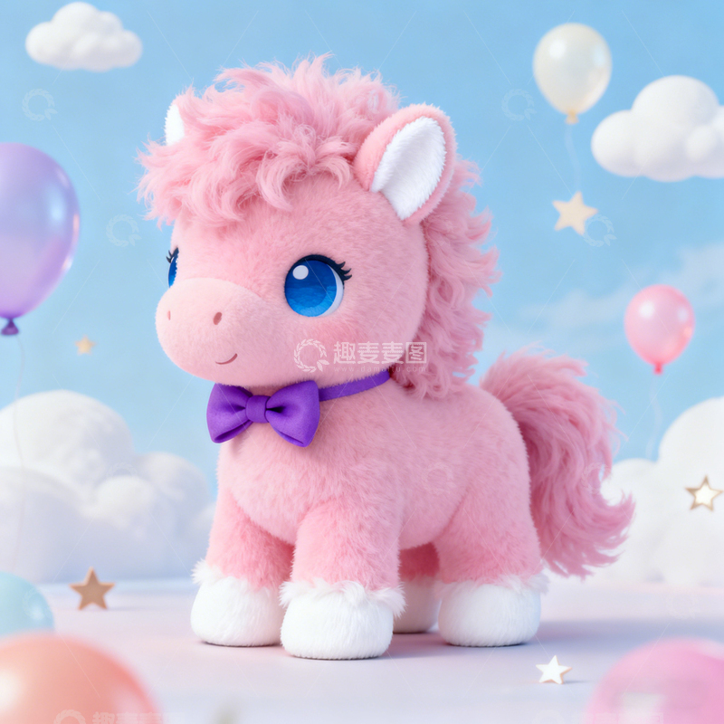 高清大图下载【趣麦麦图】卡通小马玩偶素材