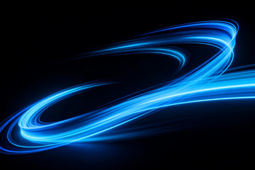 动感蓝光环绕科技感背景图