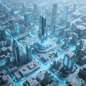 未来城高科技中心航拍图