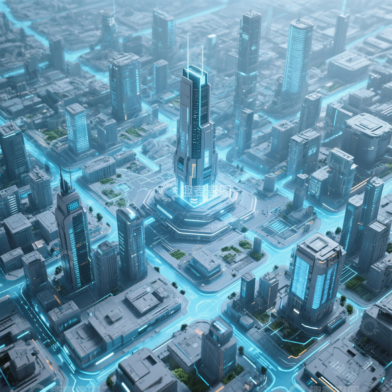 高清大图下载【趣麦麦图】未来城高科技中心航拍图