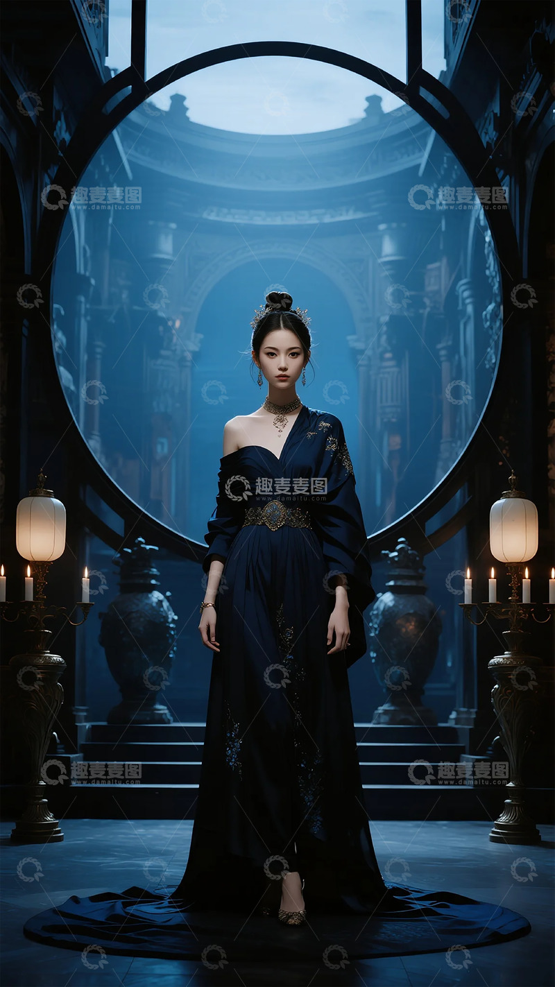 高清大图下载【趣麦麦图】古风宫殿美女摄影