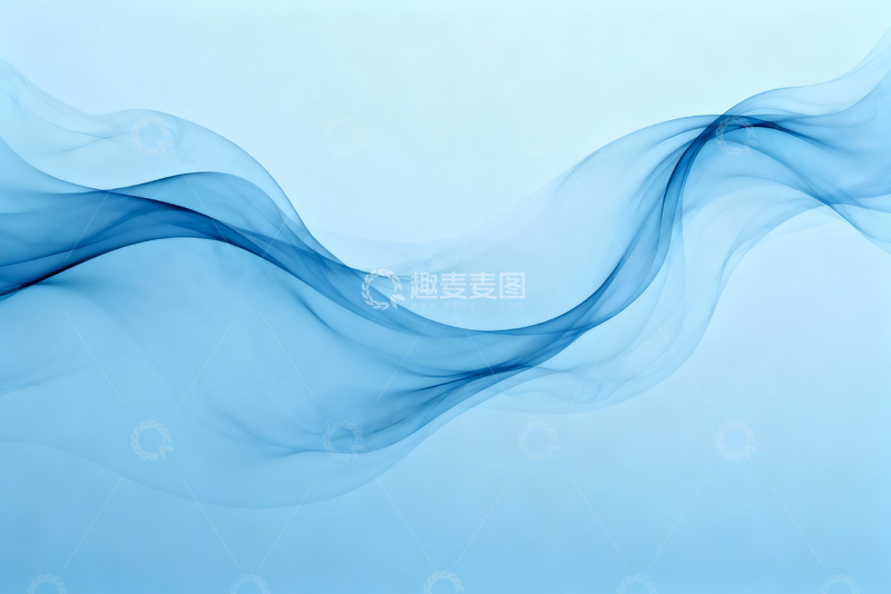 高清大图下载【趣麦麦图】动感蓝带曲线创意设计背景图0