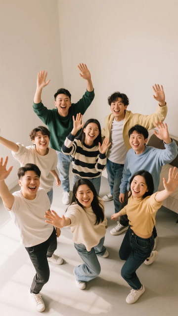 青春活力朋友合影生活照