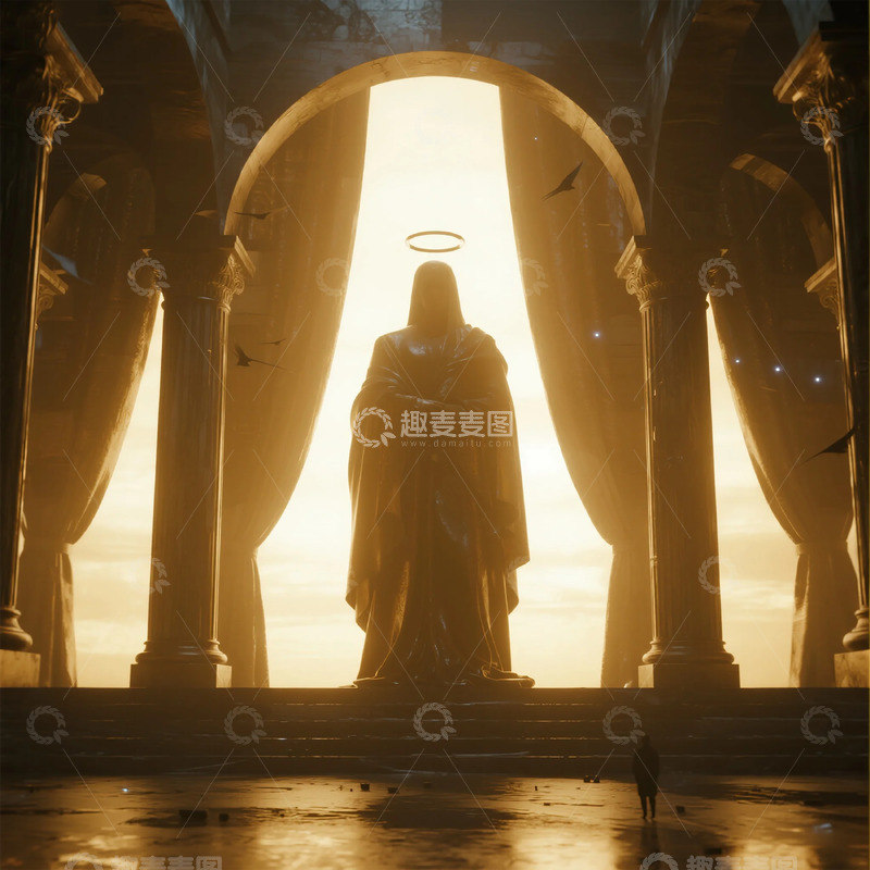 高清大图下载【趣麦麦图】神圣光影宗教场景