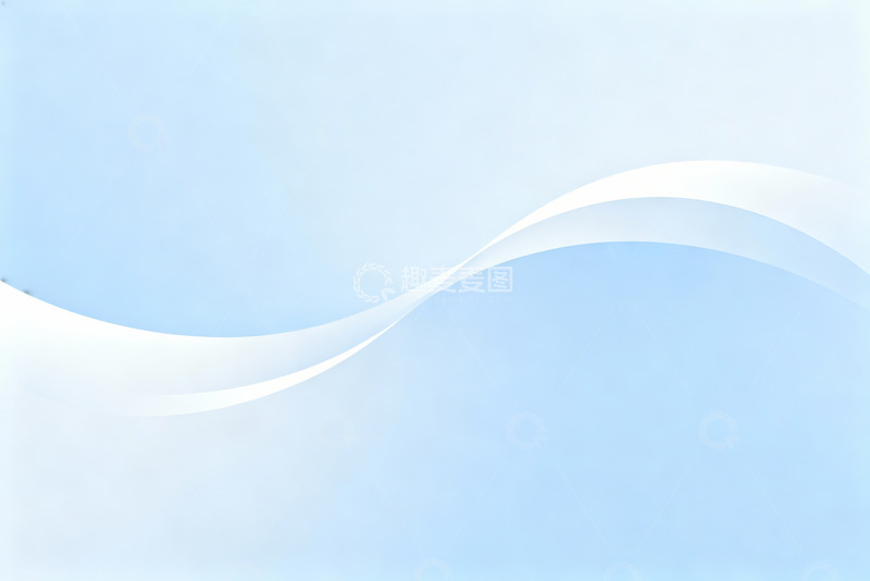 高清大图下载【趣麦麦图】蓝色丝带曲线科技感背景图0