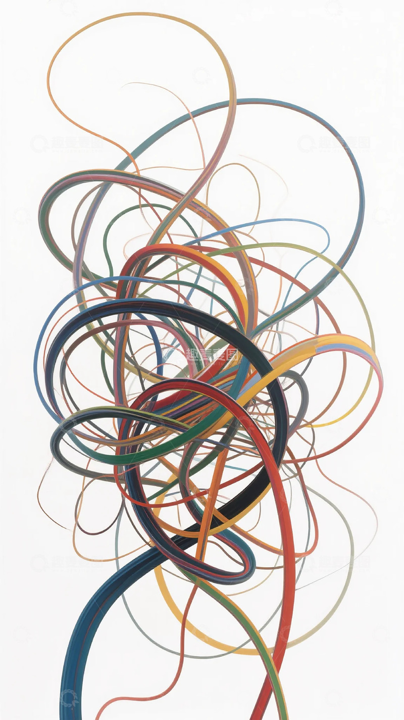 高清大图下载【趣麦麦图】抽象线条艺术画作