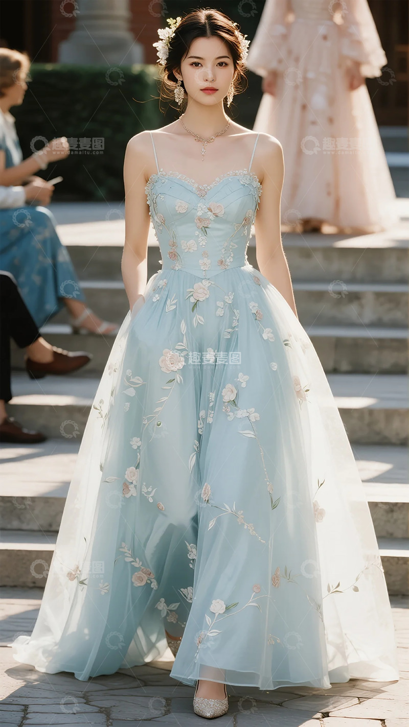 高清大图下载【趣麦麦图】优雅长裙礼服展示
