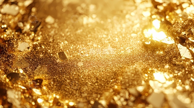 高清大图下载【趣麦麦图】金光闪耀奢华背景特效