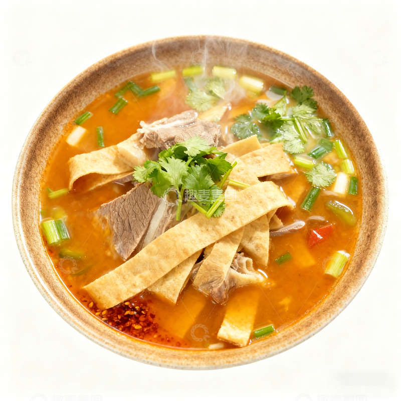 高清大图下载【趣麦麦图】热气腾腾羊肉汤面美食摄影1