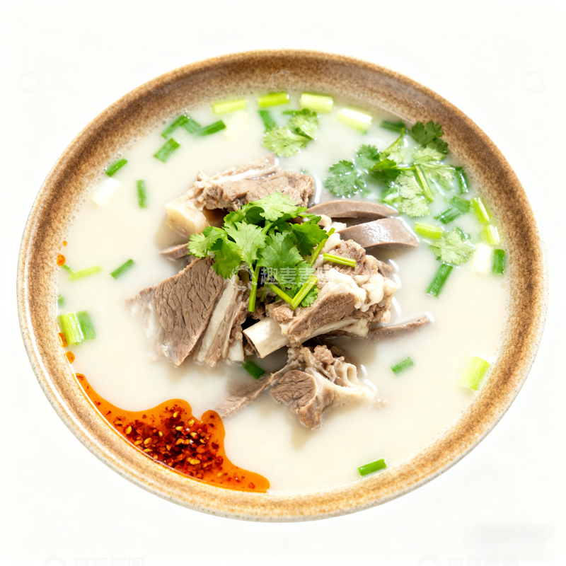高清大图下载【趣麦麦图】瓷碗羊肉汤美食摄影