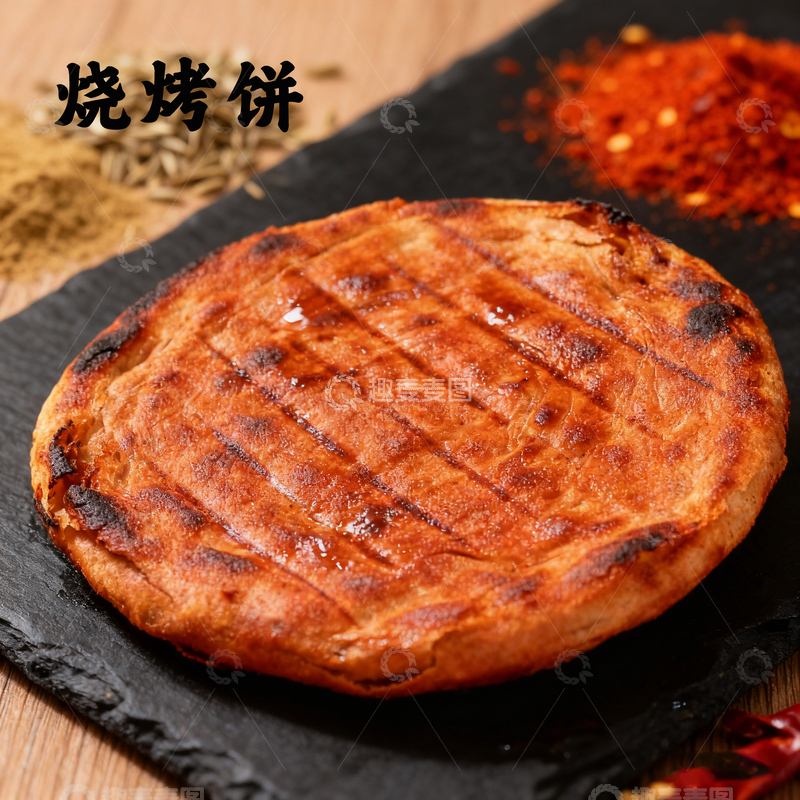 高清大图下载【趣麦麦图】烧烤肉饼美食展示