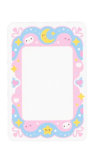 卡通星星月亮相框卡片