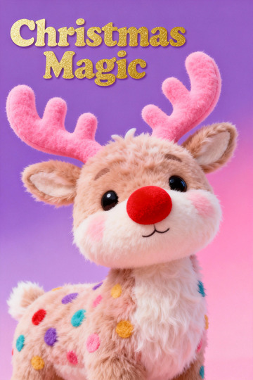 圣诞小鹿玩具宣传海报