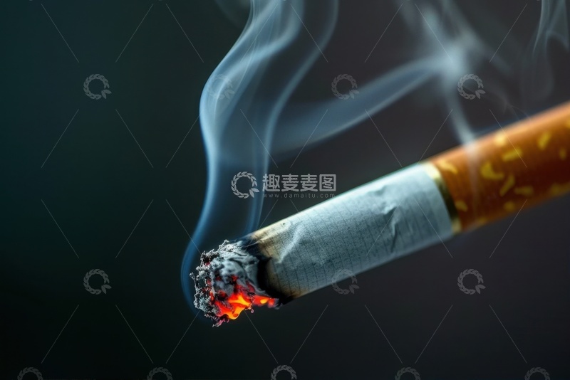高清大图下载【趣麦麦图】燃烧的一只香烟