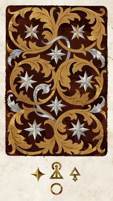 复古风星纹卡牌设计