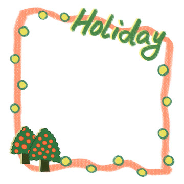 卡通节日边框设计素材