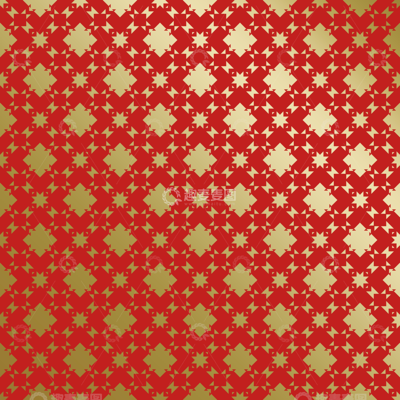 源文件下载【趣麦麦图】红金中式喜庆花纹背景415