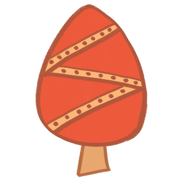 卡通风格树木设计元素