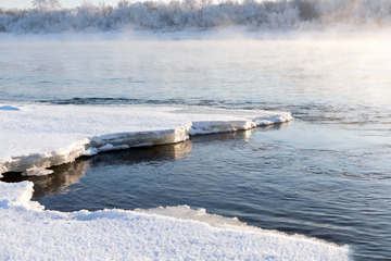 冬季河流写实摄影2