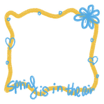 春意边框装饰设计素材