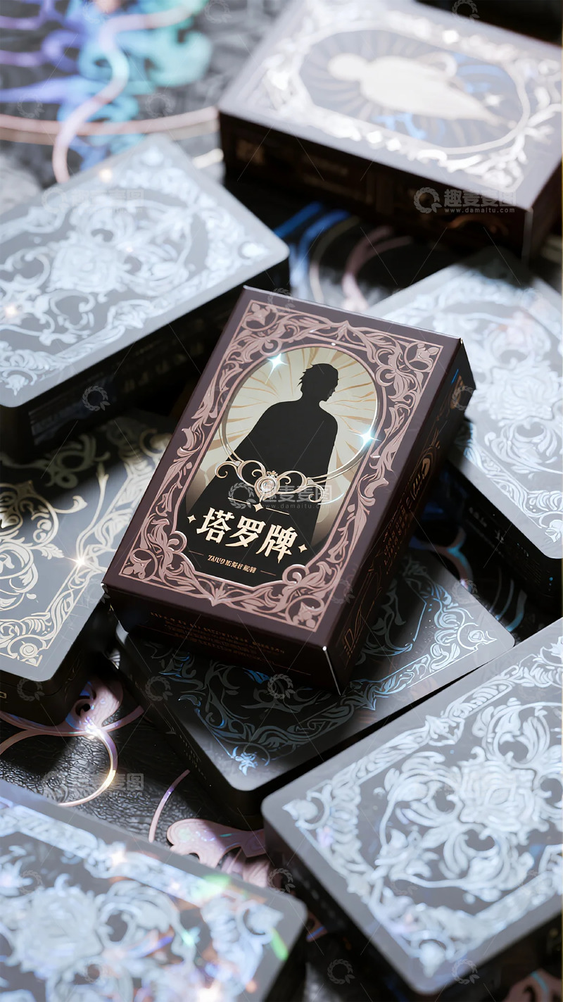高清大图下载【趣麦麦图】-塔罗牌华丽包装精致收藏