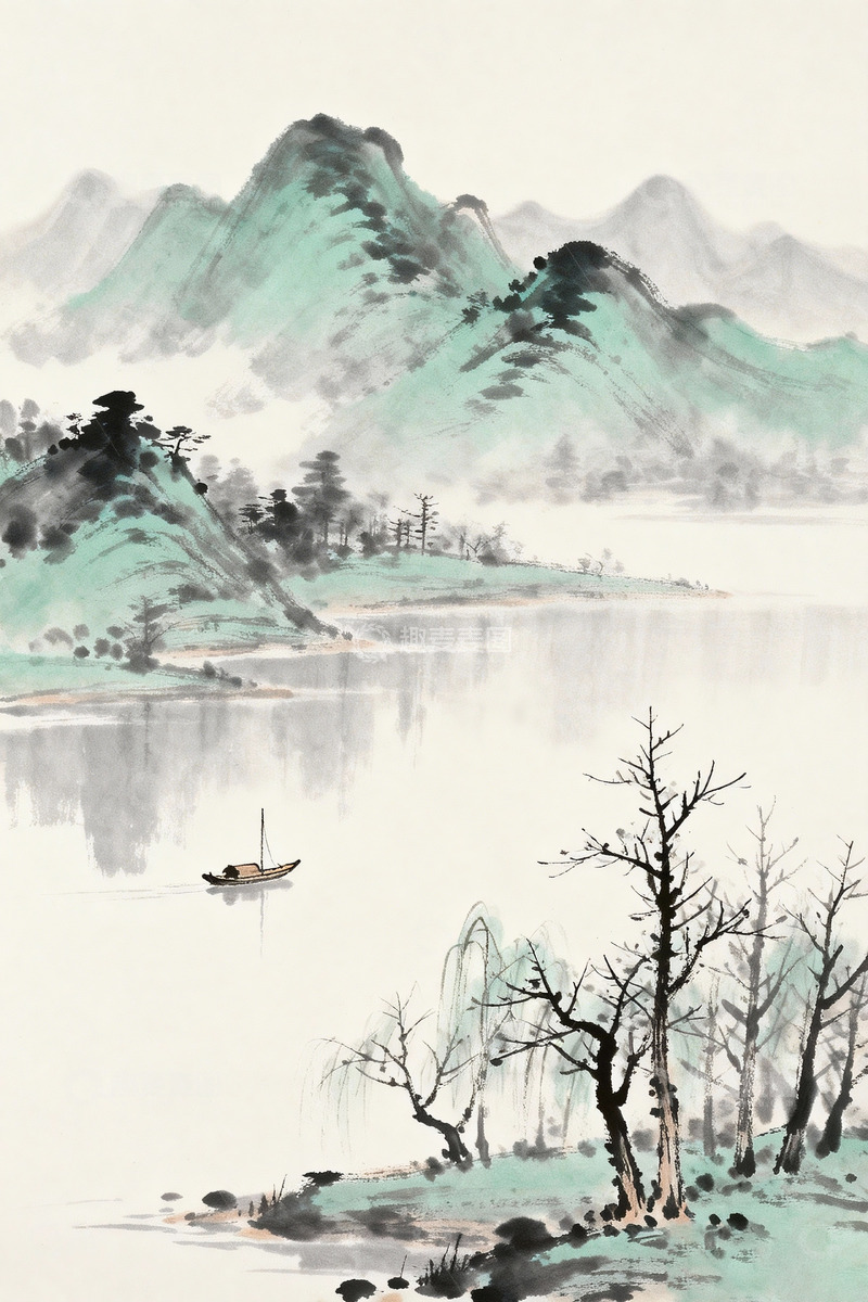 高清大图下载【趣麦麦图】古风山水艺术画