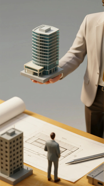 微缩建筑模型设计场景