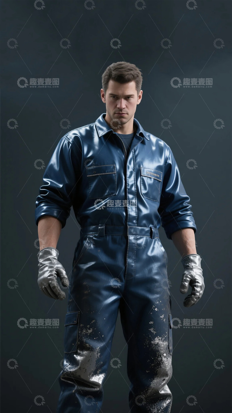 高清大图下载【趣麦麦图】工业风工人形象摄影