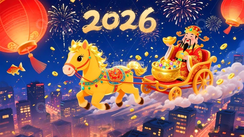 高清大图下载【趣麦麦图】-2026年马年马上发出