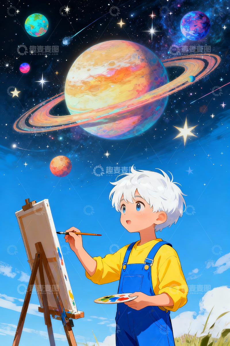 高清大图下载【趣麦麦图】宇宙探索的浪漫遐想