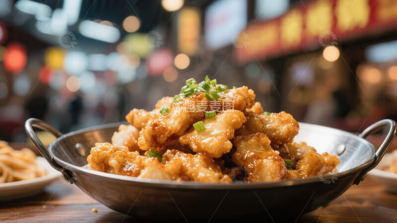 高清大图下载【趣麦麦图】-锅包肉  酥脆  炸制