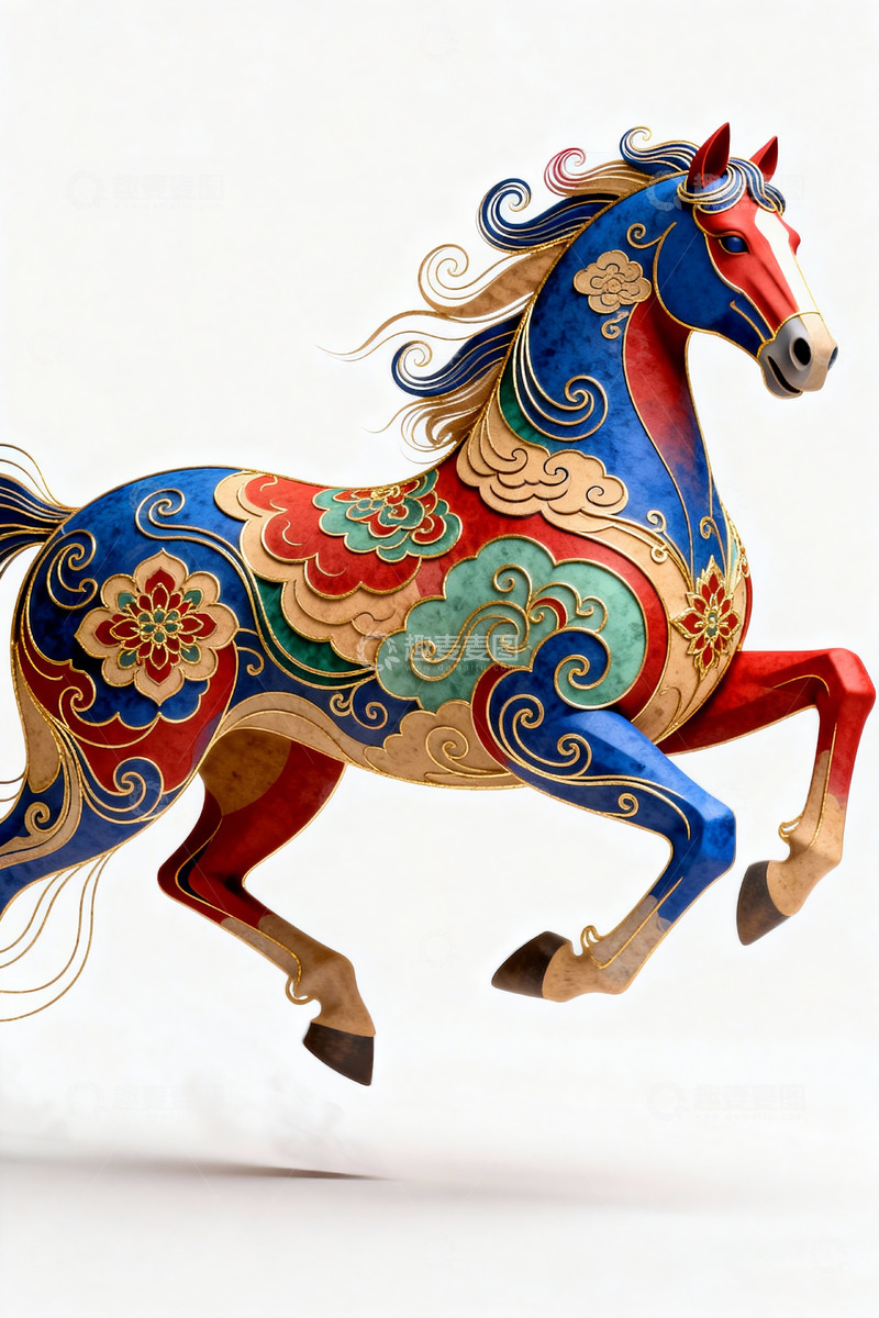 高清大图下载【趣麦麦图】中国传统骏马2