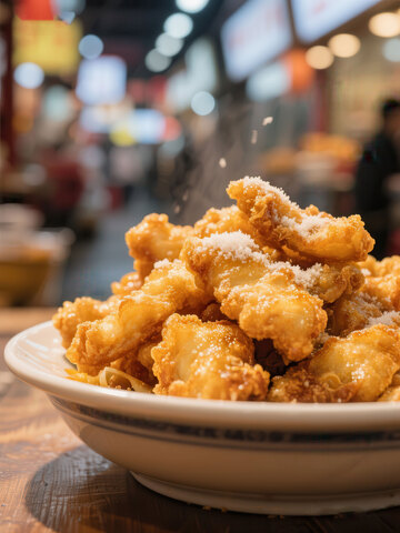 锅包肉  酥脆  烹汁 