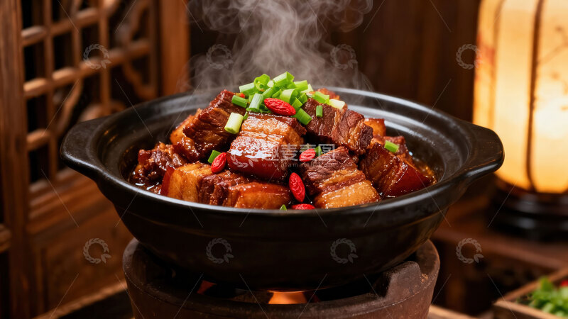 高清大图下载【趣麦麦图】红烧肉  红亮   解馋  